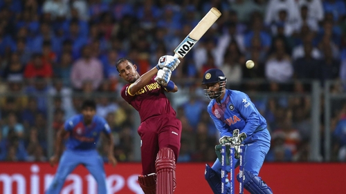 Lendl Simmons rode his luck to help West Indies to the final