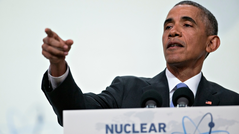 Barack Obama was speaking at the end of a nuclear summit in Washington