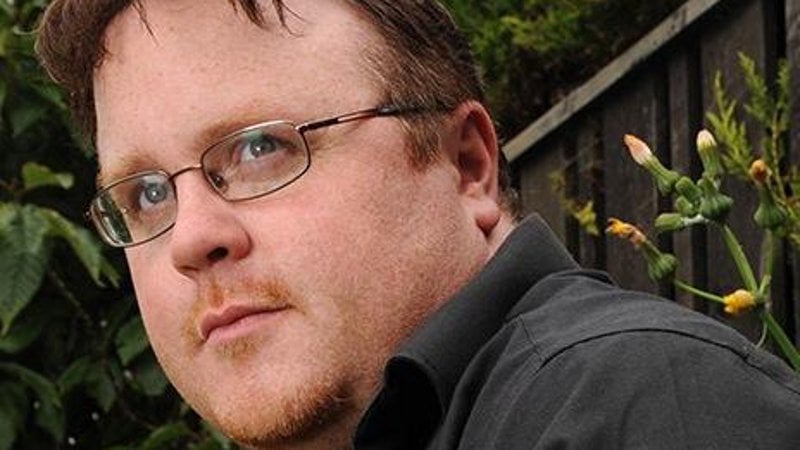 Derek Landy launches new thriller (pic: courtesy Twitter)