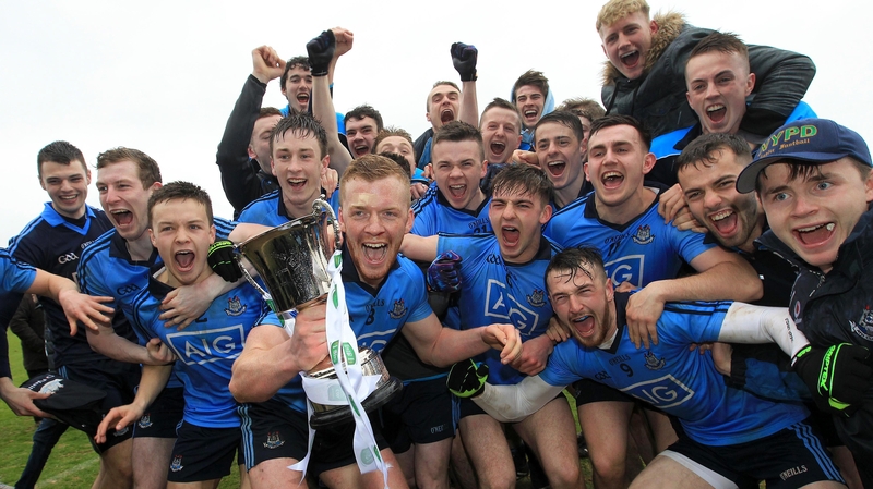 Dublin players show their delight after completing a hat-trick of U-21 titles