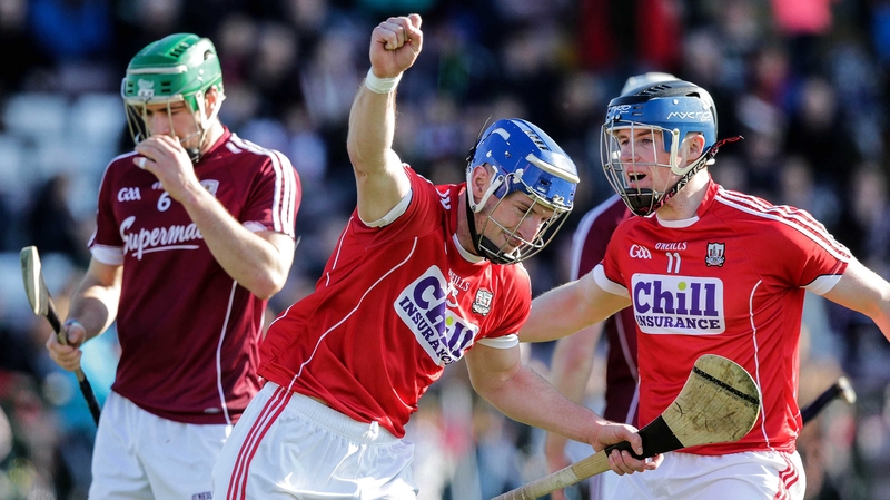 Cork's Patrick Horgan celebrates scoring his county's second goal