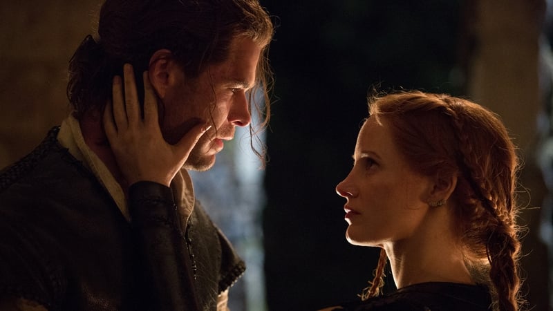 Chris Hemsworth and Jessica Chastain in The Huntsman: Winter's War