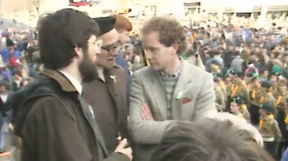 Sinn Féin's Gerry Adams and Martin McGuinness