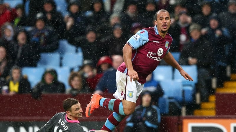 Gabriel Agbonlahor spent the recent international break in Dubai