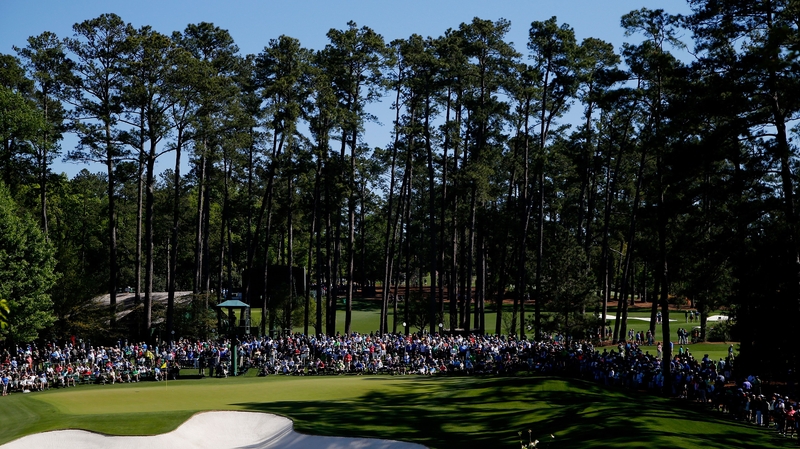 The sixth green at Augusta