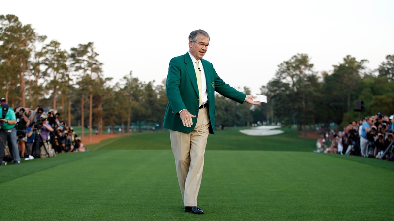 Billy Payne at Augusta National Golf Club