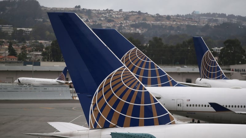 The United Airlines flight was en route from Rome to Chicago when it touched down at Belfast International Airport