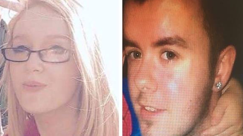 Chelsea McGarry and Daire McIlroy have been missing since 29 March (Pic: PSNI)