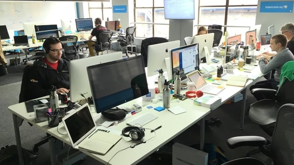 Intercom's largest office is in Dublin where it employs over 200 staff and is hiring 150 more