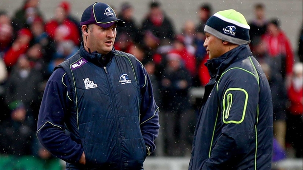 Duffy, left, joined the Connacht backroom team as forwards' coach last year