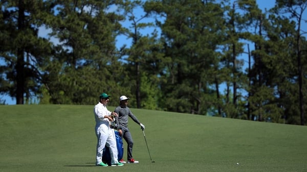 Rory McIlroy and JP Fitzgerald survey the scene in Augusta