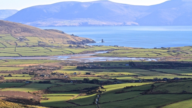 The sea stack at Short Strand in Co Kerry is visible in the distance (Pic: Rosie Green)