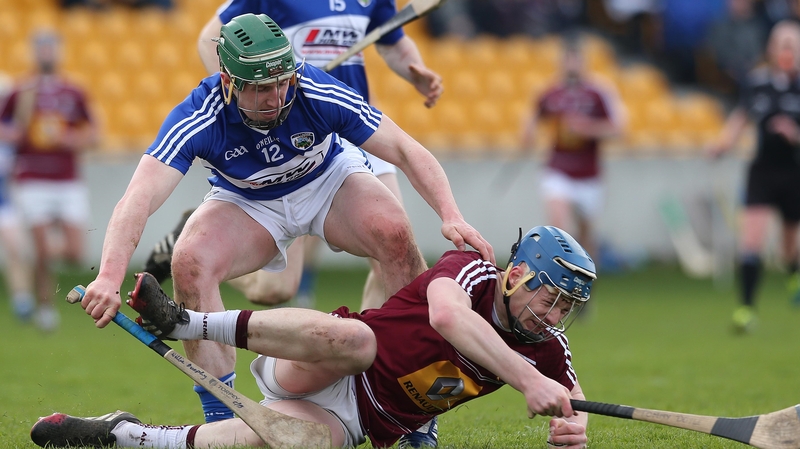 Laois' Willie Dunphy and Tommy Doyle of Westmeath
