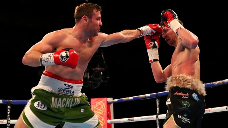Matthew Macklin lands a punch on Brian Rose during their IBF Inter-Continental Middleweight title fight