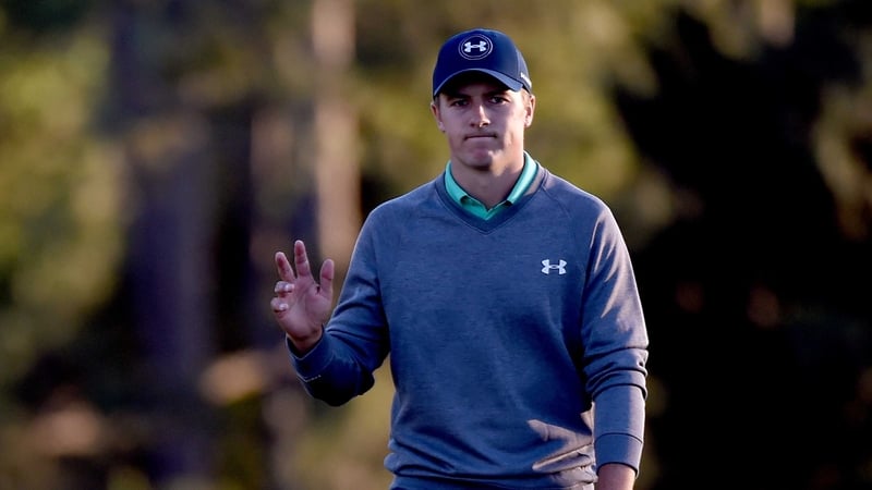 Jordan Spieth fails to disguise his disappointment at a poor finish to round three at Augusta