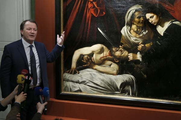 The painting is thought to be an original Caravaggio and could be worth €120 million