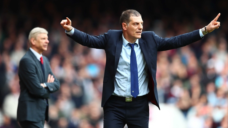 Slaven Bilic reacts during West Ham's 3-3 draw with Arsenal at the weekend