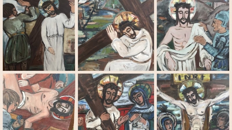 Works by artist Evie Hone form part of a series depicting the Stations of the Cross