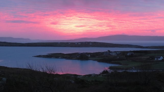 Barry Hayes captured this red sky over Cape Clear in west Cork