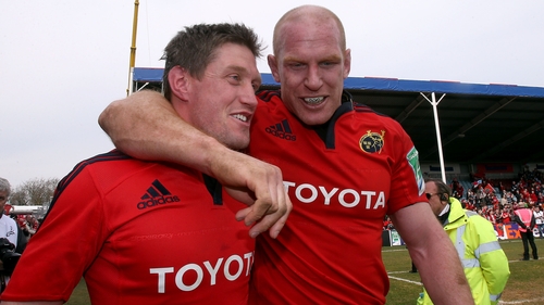 Ronan O'Gara (L): 'I have had the honour to play with incredible players throughout my career.'