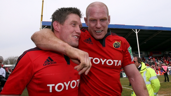 Ronan O'Gara (L): 'I have had the honour to play with incredible players throughout my career.'