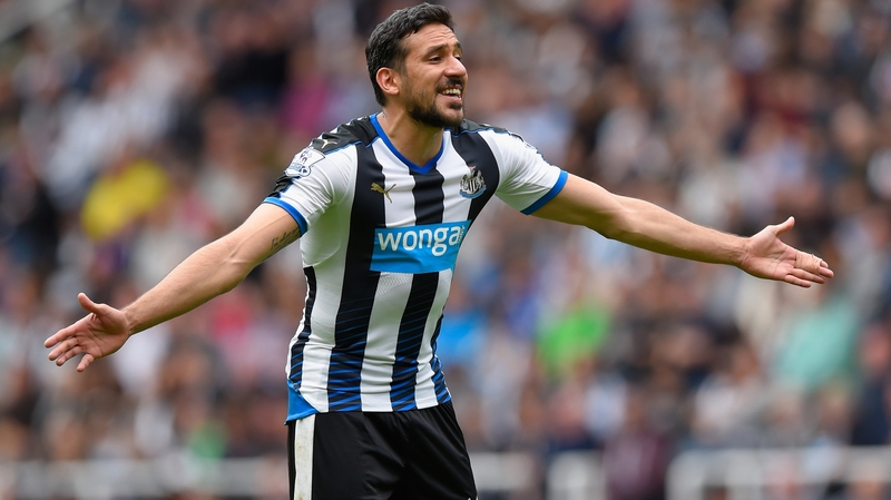 Jonás Gutiérrez in action for Newcastle United last season