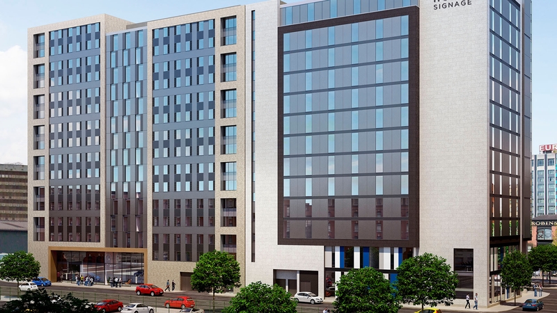 Planning permission for a new 14-storey hotel, designed by Belfast architect Consarc, was granted in November last year