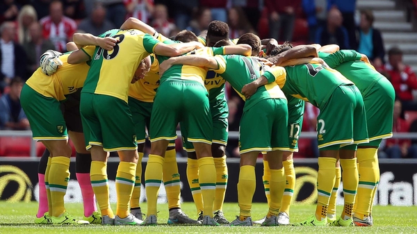 Norwich face Man United in the lunchtime kick-off