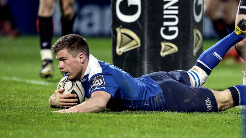 Luke McGrath scores Leinster's first try of the evening