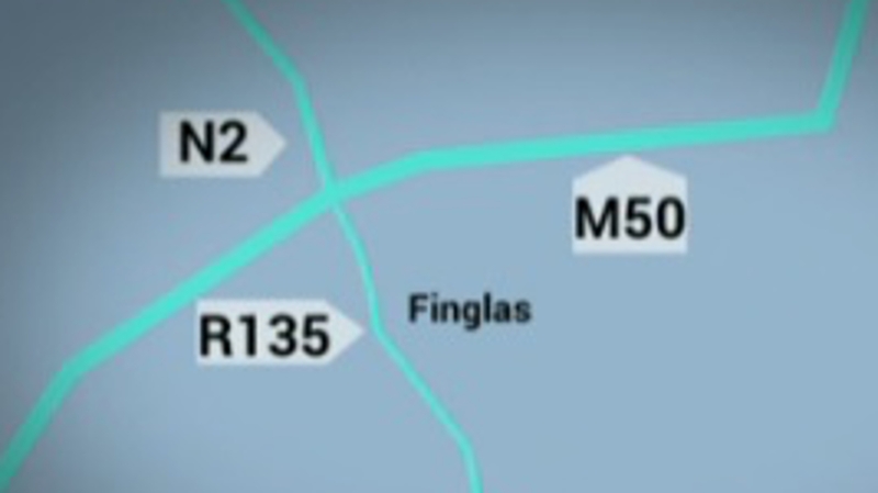 The incident happened on the N2 near Finglas shortly before 3am