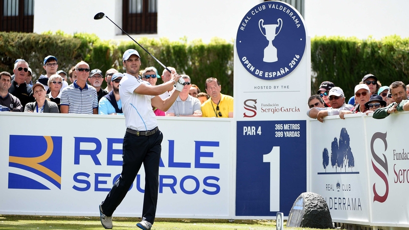 Martin Kaymer tees off in his penultimate round at Valderrama