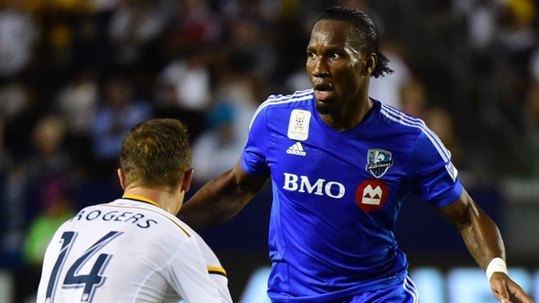 Didier Drogba came on in the second half