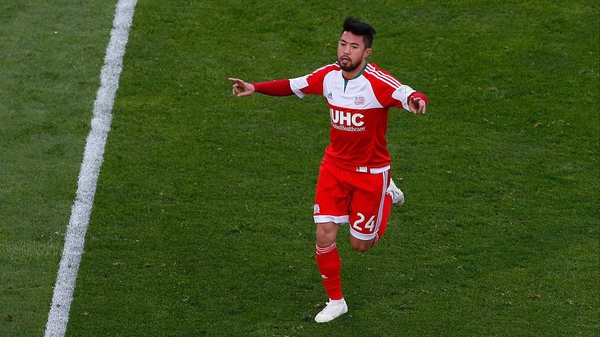 Lee Nguyen levelled with a last-gasp penalty for Revolution