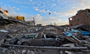 There was widespread destruction in Manta