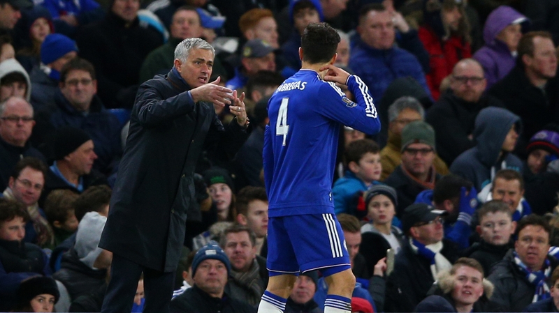 Jose Mourinho and Cesc Fabregas