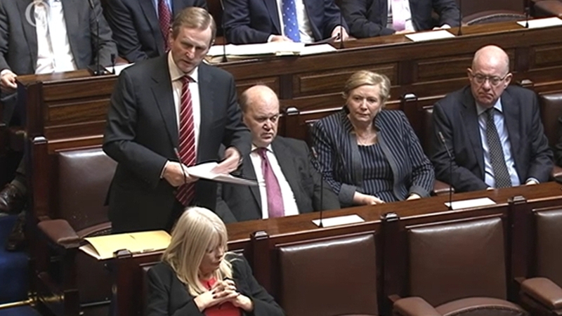 Enda Kenny and the Fine Gael parliamentary party are meeting in Kildare today