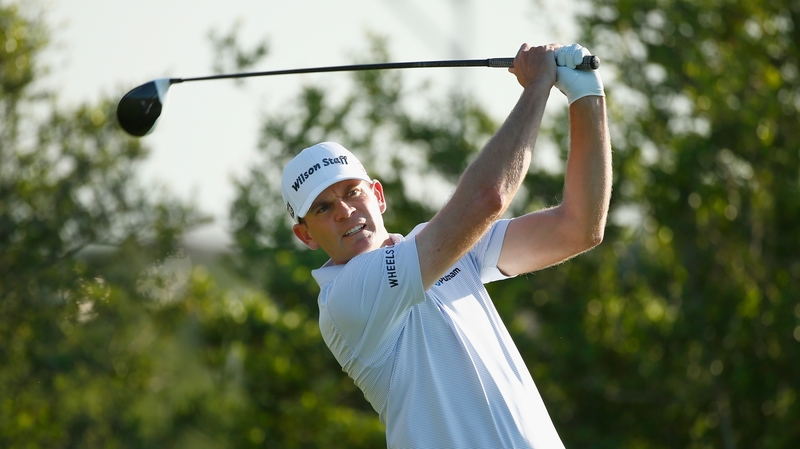 Brendan Steele stands at eight under before the lights went out