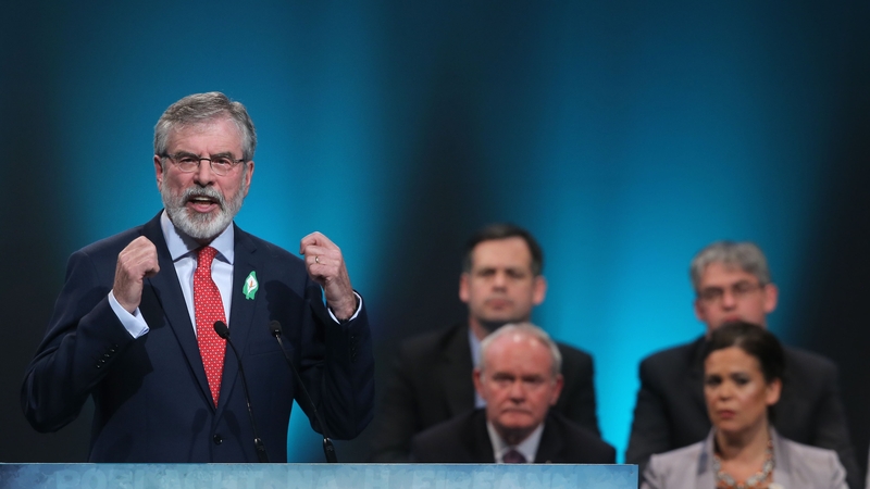 During his key note address Gerry Adams issued stinging criticism of Fianna Fáil