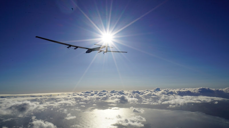 The goal of the flight is to promote the use of renewable energy