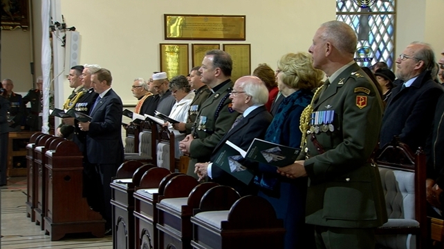 There was a mass at the Church of the Sacred Heart at Arbour Hill