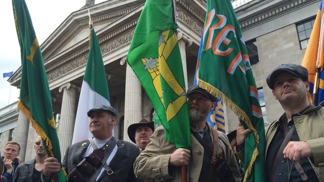 Many dressed in contemporary clothes from the period