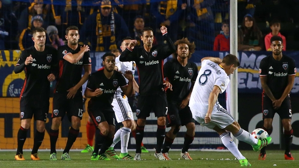 Steven Gerrard scored his first of the season in added time