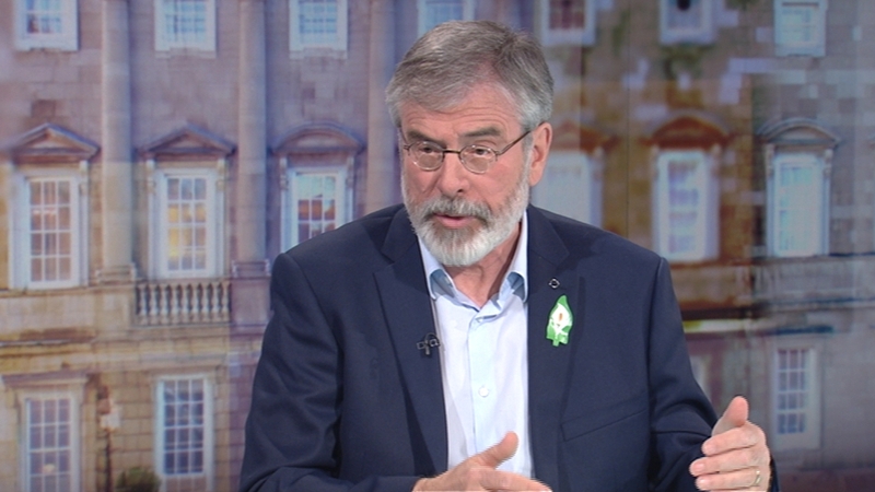 Gerry Adams said Sinn Féin's door is open to everyone
