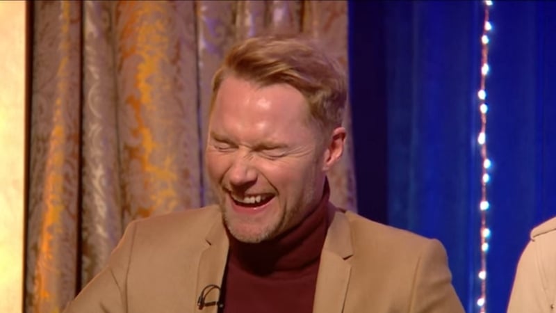 Ronan Keating was left red-faced on Michael McIntyre's Big Show