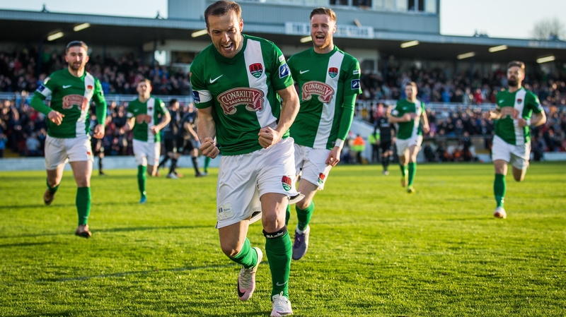 Karl Sheppard celebrates Cork's second goal