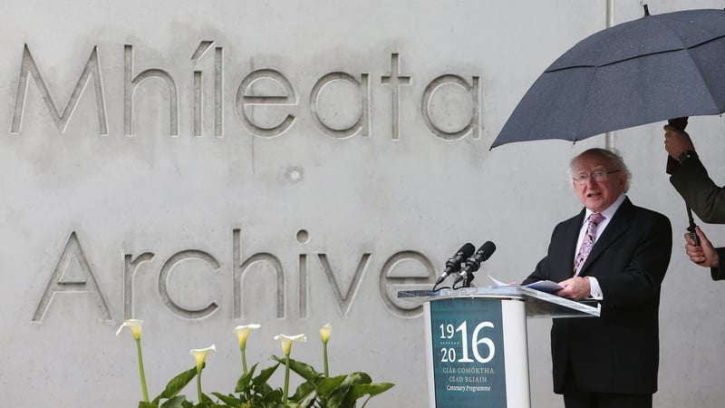 President Higgins officially opens the new Military Archives building in Cathal Brugha Barracks
