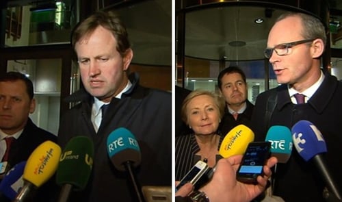 Jim O'Callaghan and Simon Coveney sounded optimistic as talks ended