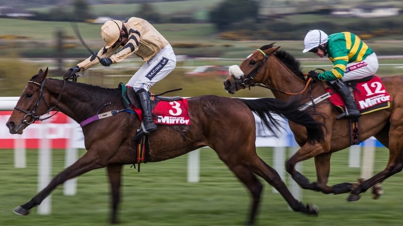 Bellshill winning in the Irish Daily Mirror Novice Hurdle at Punchestown in April