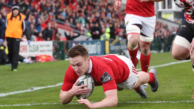 Munster's Rory Scannell scored the opening try