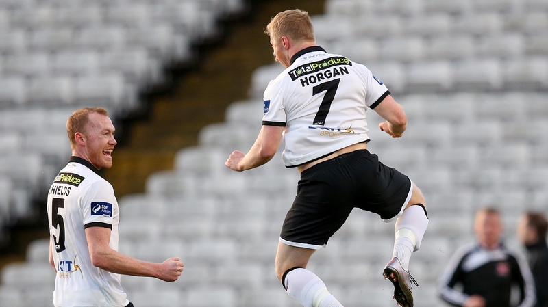 Daryl Horgan scored twice for Dundalk